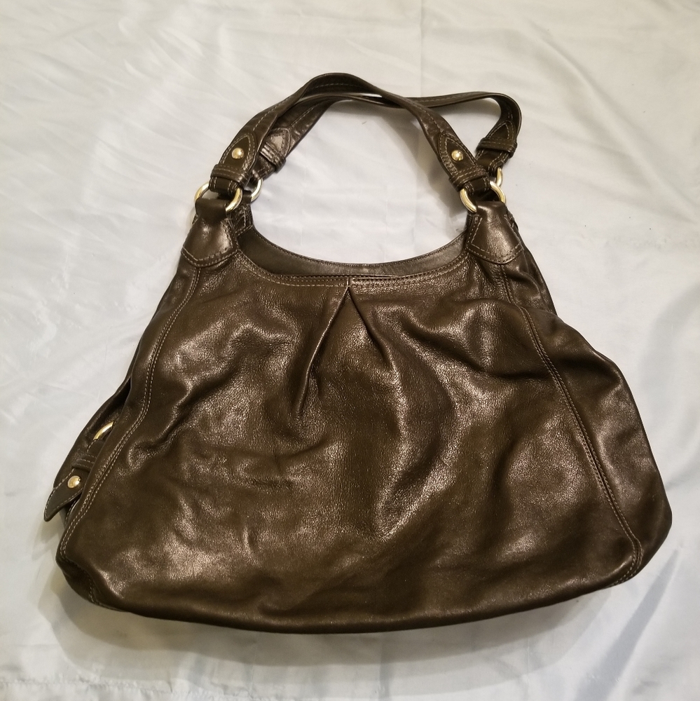 Coach Satchel purse,  black, three compart